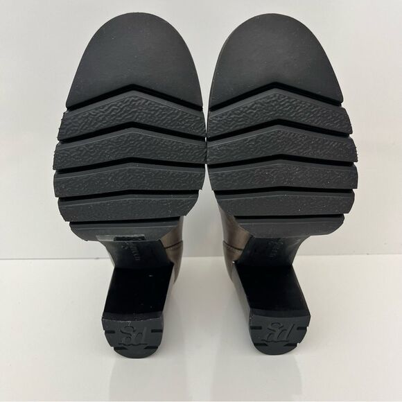 PAUL GREEN Nina Loafer Pump in Grunge Metallic Leather Size 10 NEW - Picture 13 of 14